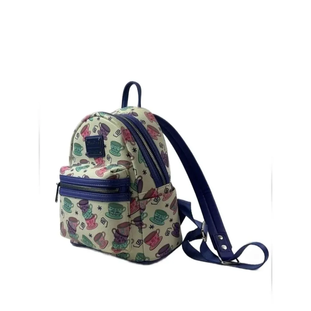 Disney Parks Loungefly Mad Tea Party Mini Backpack Alice In Wonderland Tea Cups